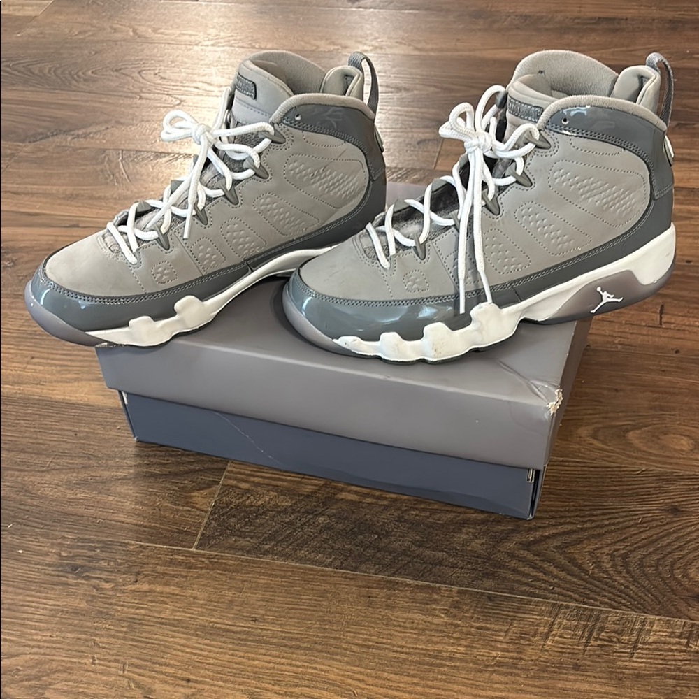 Jordan Kids Sneakers 6.5 Y Gray - Picture 8 of 11